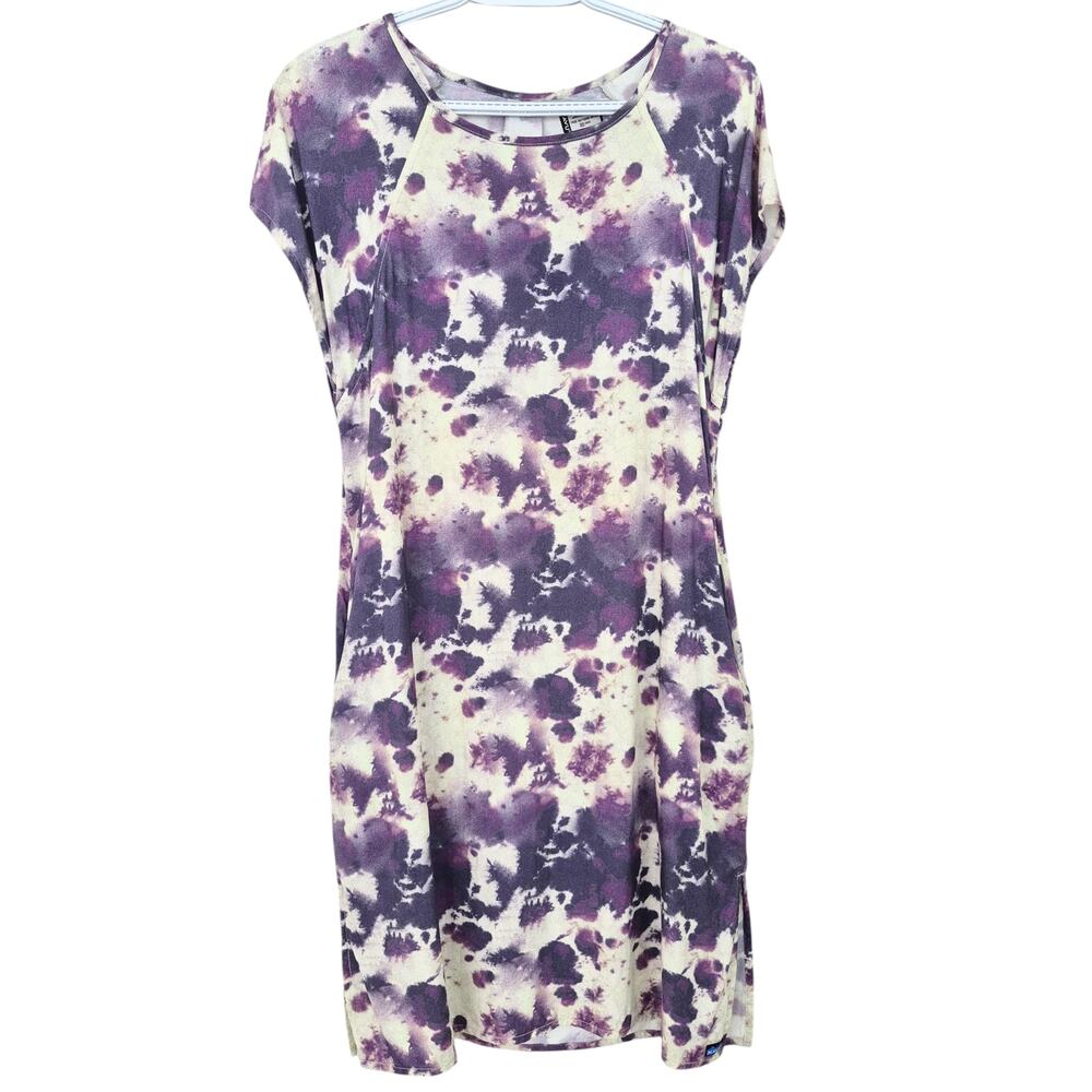 Kavu Somerton Athleisure Dress Small Orchid Tie Dye Sporty Soft Comfy Lagenlook